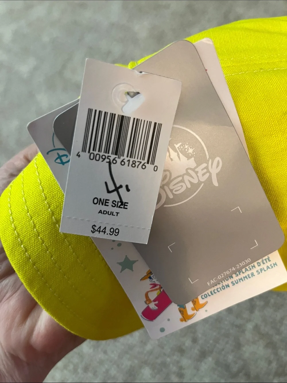 Disney Yellow 'Chillin' Grillin' Reversible Bucket Hat